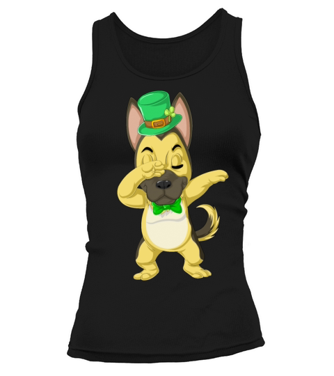 dabbing german shepherd st patricks day Women's Tank Top