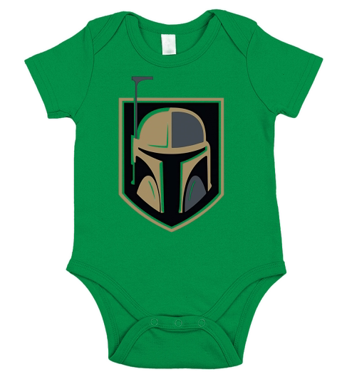 The Mandalorian Boba Fett Golden Knights Fan Short Sleeve Baby One-Piece