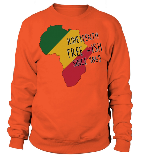 Juneteenth free ish since 1865 shirt Men's Sweatshirt