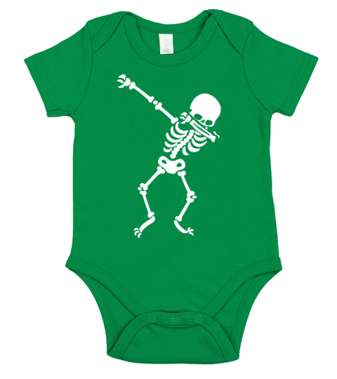 Dabbing Skeleton Short Sleeve Baby One-Piece