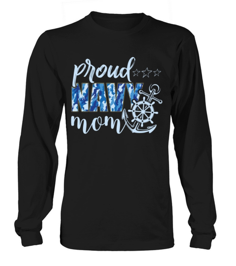 Proud Navy Mom Proud Army Family T-shirts Women's Long Sleeve