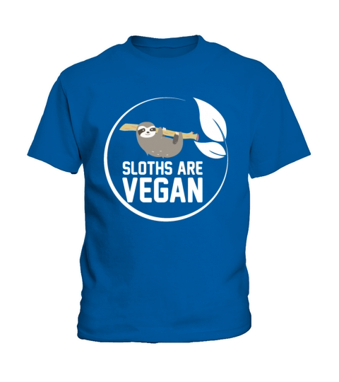Sloth - Vegan - Fun - Tree - Hang - Chill Kids T-Shirt
