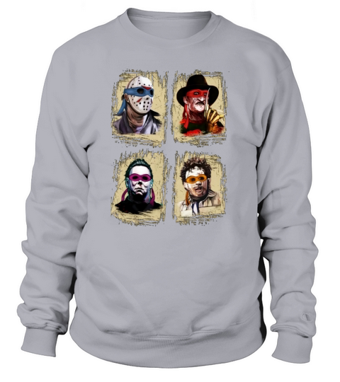 Michael Jason Horror Freddy Leatherface Squad Halloween=-min Sweatshirt Unisex
