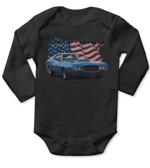 1972 Gran Torino Long Sleeve Baby One-Piece