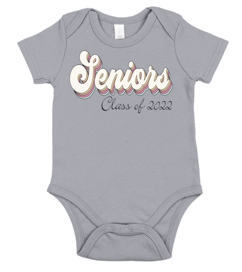 groovy seniors class of 2022 Short Sleeve Baby One-Piece