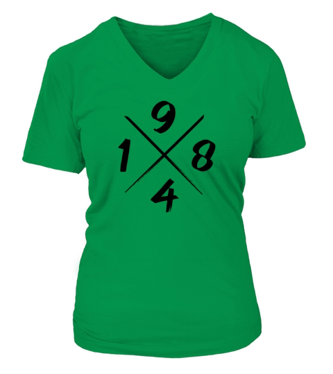 1984 year vintage Women's V-Neck T-shirt