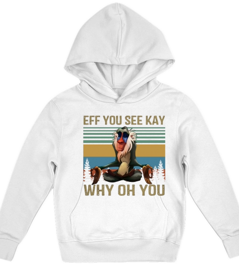 Rafiki Eff you see kay why oh you Kids Hoodie