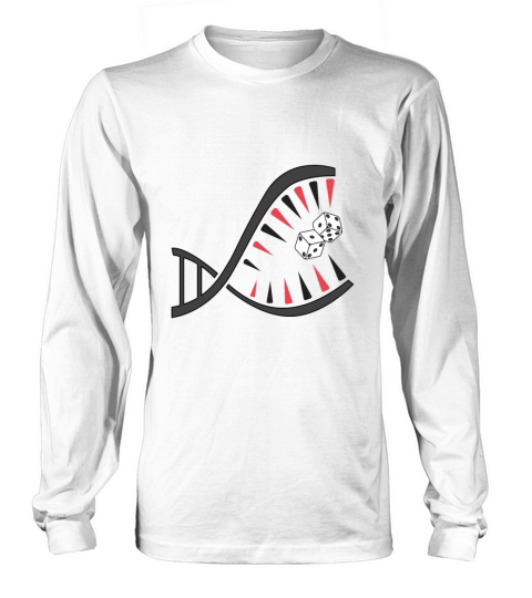 Backgammon DNA Dice Board Game T-Shirt Women's Long Sleeve