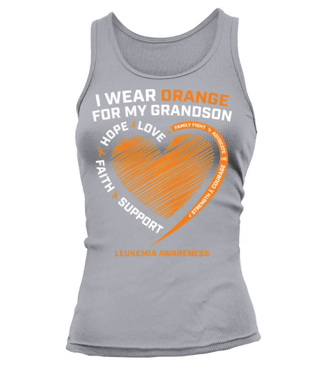 Women Men I Wear Orange For My Grandson Leukemia Women's Tank Top