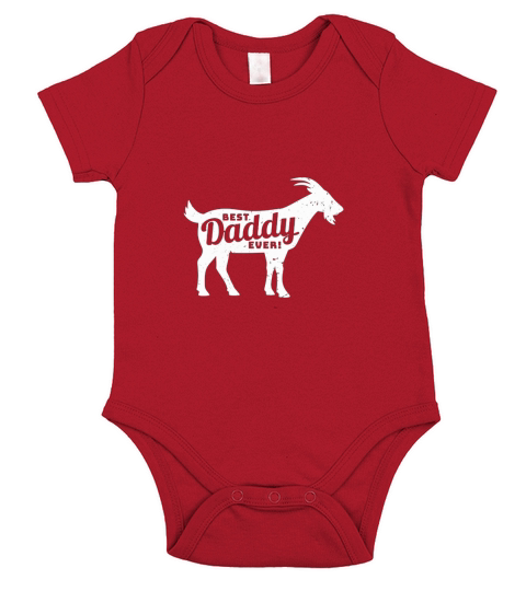 Goat Daddy Dad Farm Lover Fathers Day Gift Short Sleeve Baby One-Piece