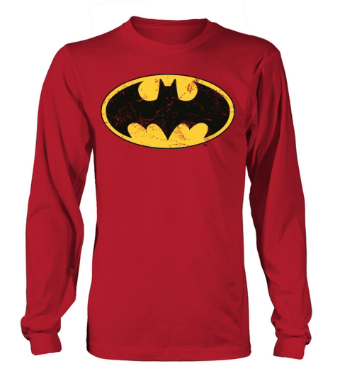 Justice League Batman Logo Vintage Women's Long Sleeve