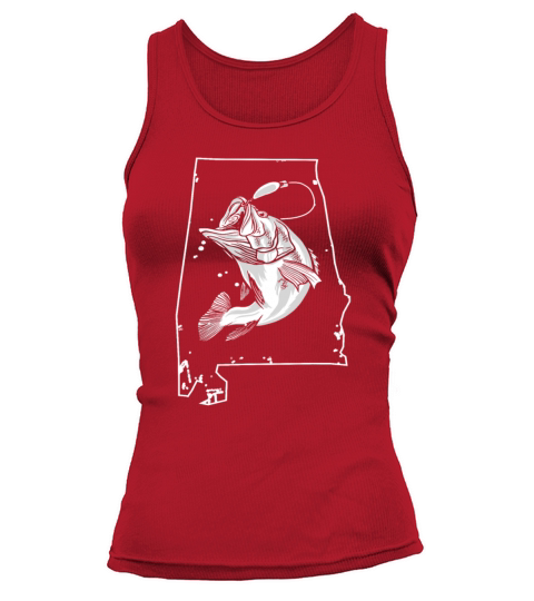 Funny Bass Fishing Alabama Fishermen Fathers Day Women's Tank Top