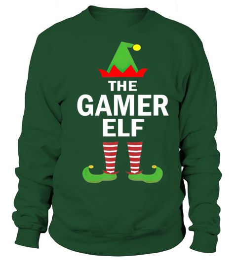 Gamer Elf Matching Family Group Christmas Party Women's Sweatshirt