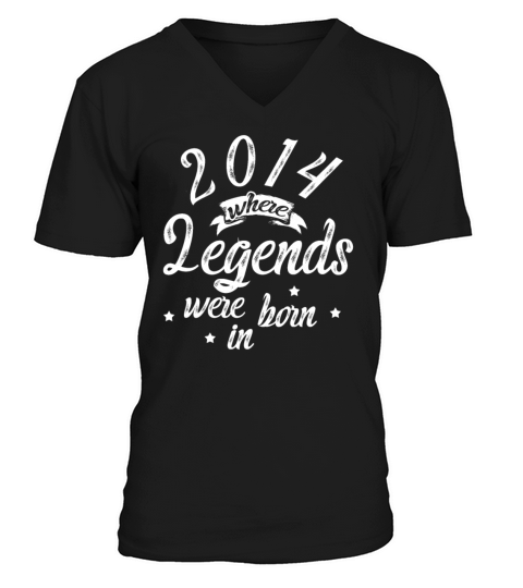 2014 Volume Of Legends Vintage Birthday Men's V-Neck T-shirt