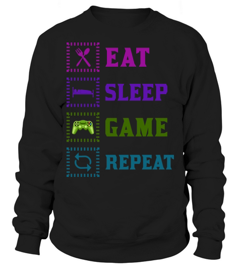 Eat Sleep Game Repeat Women's Sweatshirt