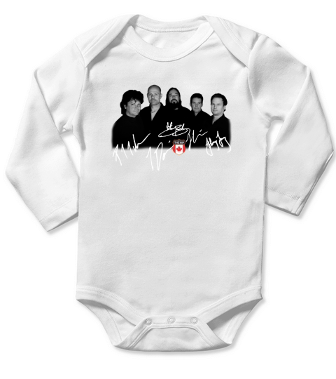 Vintage The Tragically Hip Mono Picture Long Sleeve Baby One-Piece
