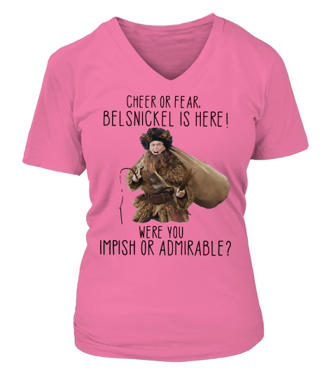 Cheer or fear belsnickel is here - Baby Onesie V-neck T-Shirt Woman