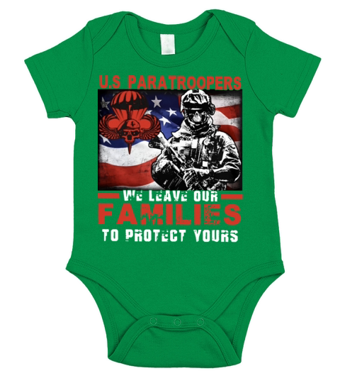 us paratroopers we leave our families to protect y Short Sleeve Baby One-Piece