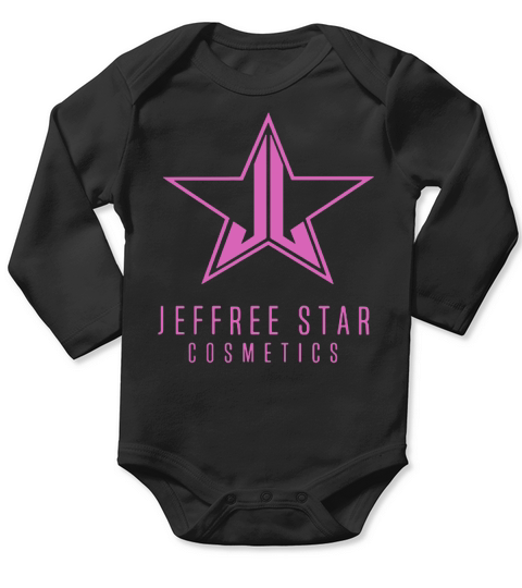 Jeffree Star Cosmetics - Pink on Black Long Sleeve Baby One-Piece