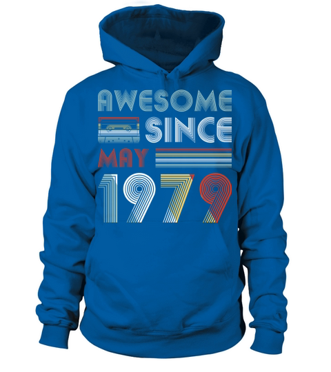 Vintage Awesome Since May 1979 40th Birthday Women's Hoodie