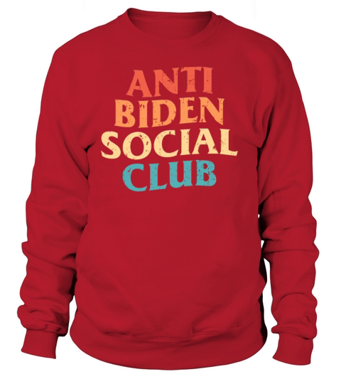 Anti Biden Social Club Retro Vintage Distressed Women's Sweatshirt