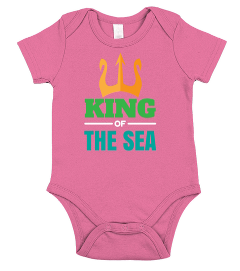 Poseidon King of the Sea Gift Idea Short Sleeve Baby One-Piece