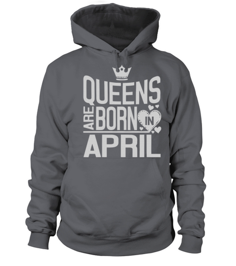 Queens are born in April shirt Women's Hoodie