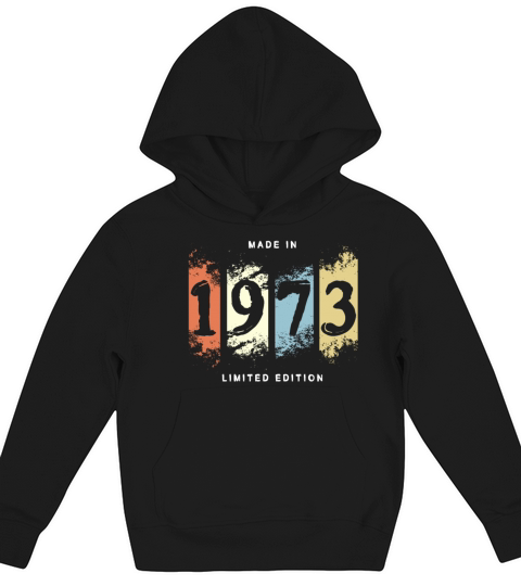 1973 Birthday Gift Vintage Kids Hoodie
