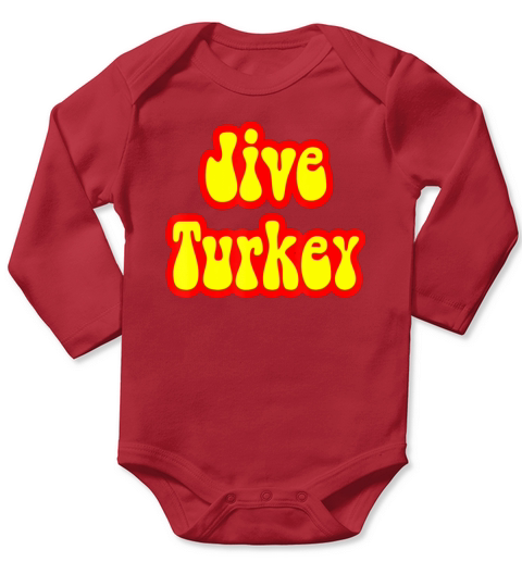 That Retro 70s Sayings Vintage Style Jive Turkey T-Shirt Long Sleeve Baby One-Piece