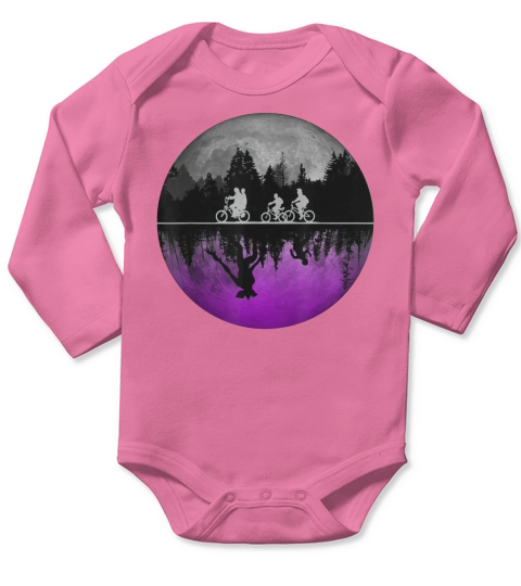 Stranger Cool Illustration Of Scary Things Long Sleeve Baby One-Piece