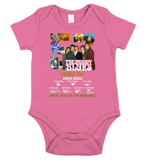 57 Years Of The Moody Blues Thank You For The Memories Short Sleeve Baby One-Piece