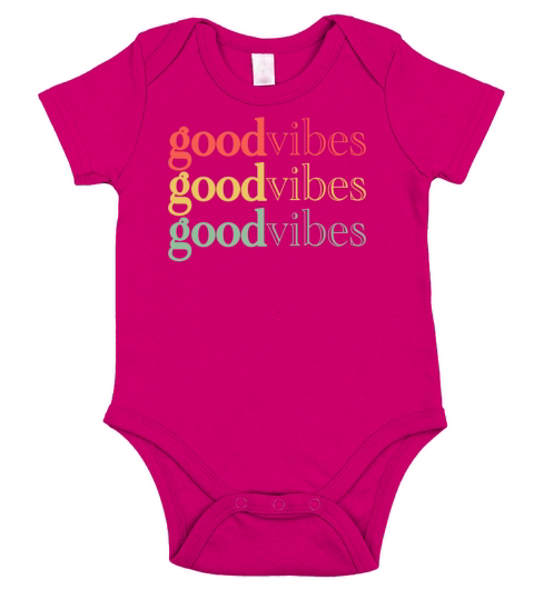 Good Vibes Short Sleeve Baby One-Piece