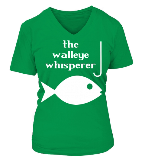 Walleye whisperer fishing Women's V-Neck T-shirt