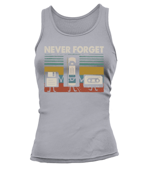 Never Forget Floppy Disk VHS Cassette Tape vintage shirt Tank top Woman
