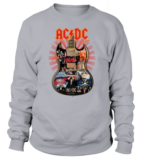 ACDC signatures guitar shirt Sweatshirt Unisex