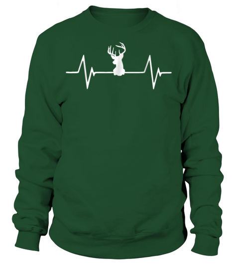Love Deer Hunting Bowhunting Heartbeat Women's Sweatshirt