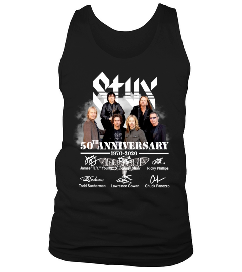 Styx 50th Anniversary 1970 2020 Signature Tank Top Unisex