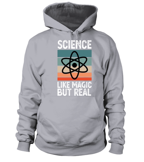 Science Like Magic But Real Funny Retro Vintage Te Women's Hoodie