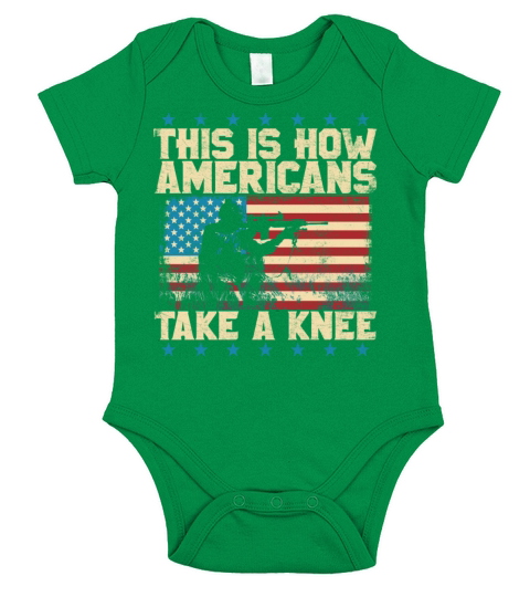 This Is How Americans Take a Knee Short Sleeve Baby One-Piece