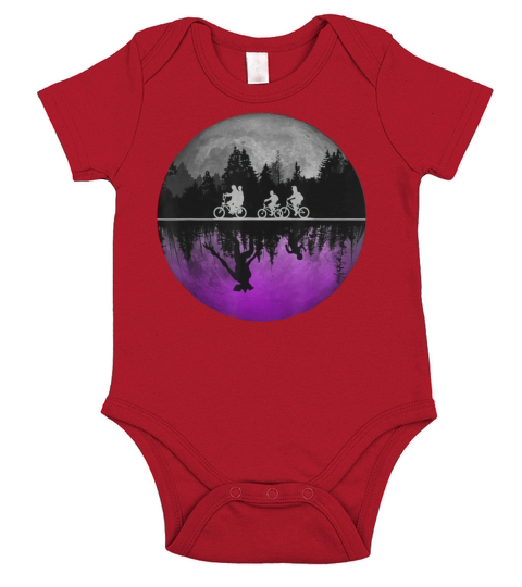 Stranger Cool Illustration Of Scary Things Short Sleeve Baby One-Piece