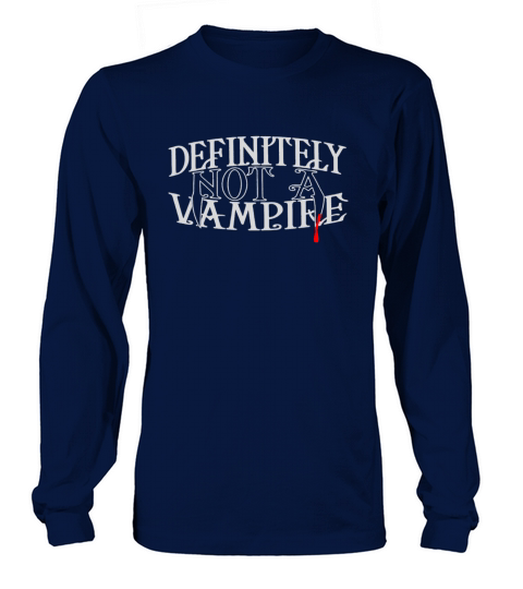 Definitely Not A Vampire merch Men's Long Sleeve