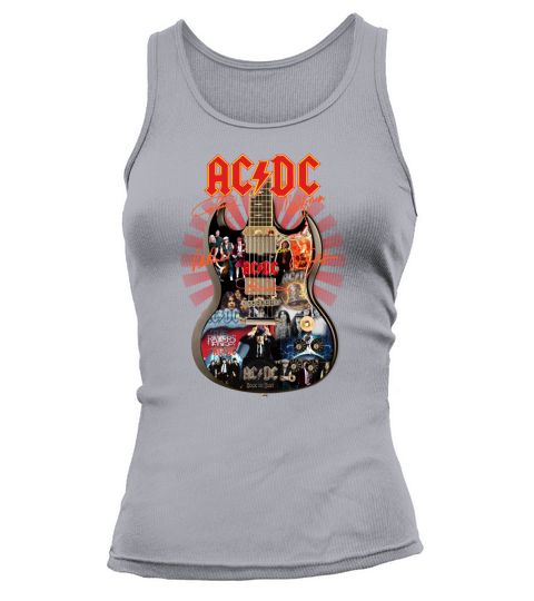 ACDC signatures guitar shirt Tank top Woman