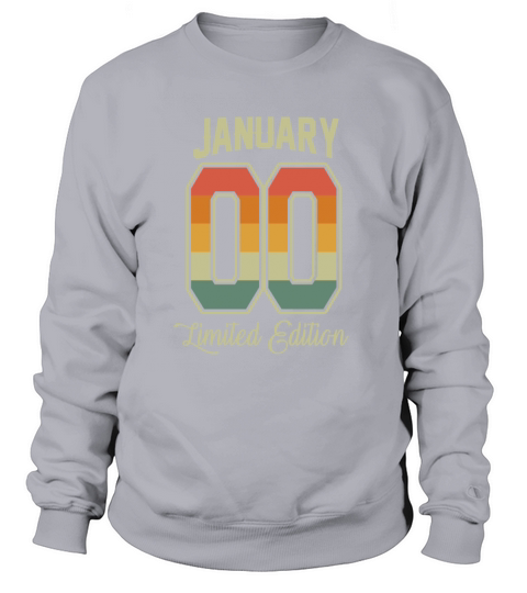 Vintage 20th Birthday January 2000 Sports Gift Women's Sweatshirt
