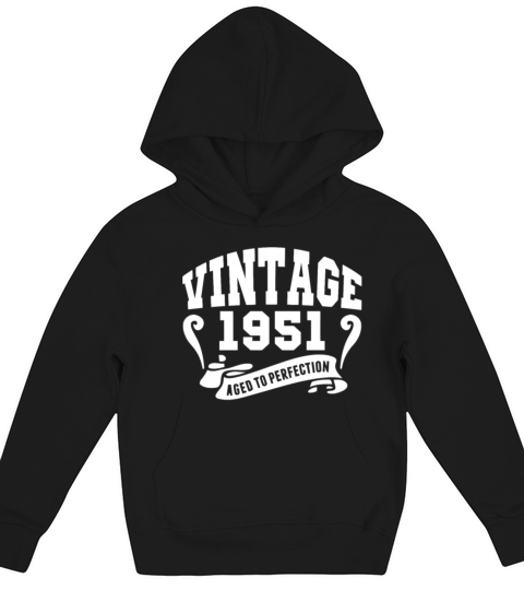 66th Birthday Made In 1951 Vintage T-Shirt Kids Hoodie