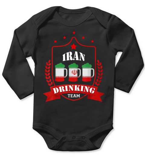 Beer Iran Drinking Team Casual Iran Flag shirt - Unisex Long Sleeve Long Sleeve Baby One-Piece