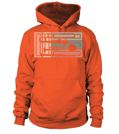 Vintage Marching Band Musician Music Instrument Women's Hoodie
