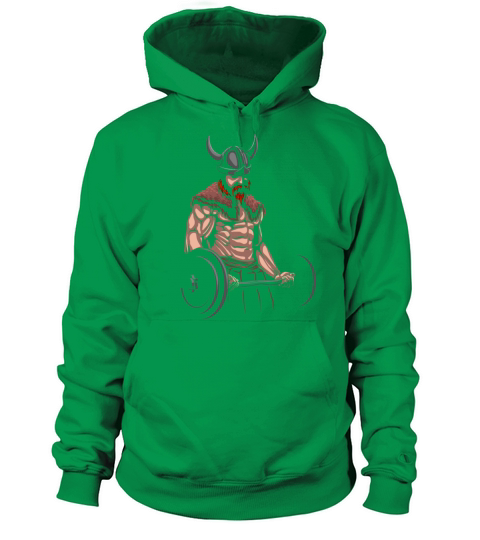 Viking Warrior Viking Fitness Barbell Workout Women's Hoodie