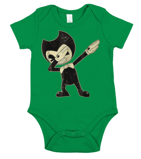 Bendy and the ink machine dabbing Short Sleeve Baby One-Piece