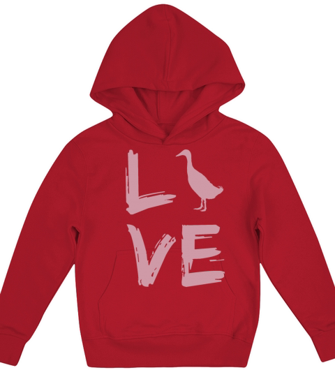 Love running duck gift poultry duck owners Kids Hoodie