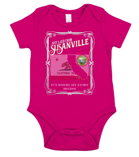 Susanville - CALIFORNIA Short Sleeve Baby One-Piece